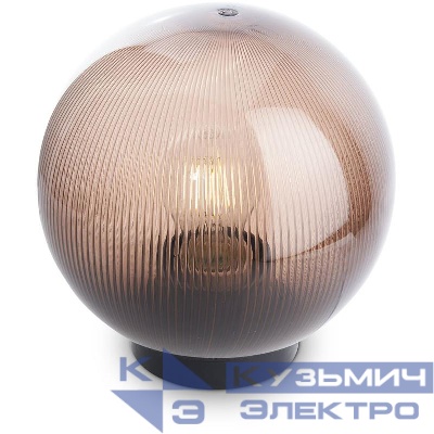 Светильник НТУ 02-60-205 E27 230В d200мм садово-парковый на столб ПМАА призма дым. FERON 11567