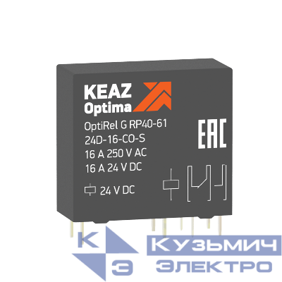 Реле промежуточное OptiRel G RP40-61-24D-16-CO-S КЭАЗ 281036