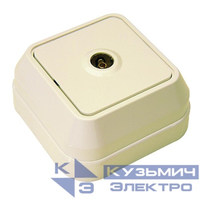 Розетка телевизионная концевая крем. Makel 45227