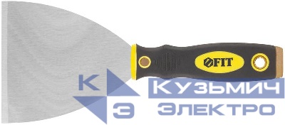 Шпатель для удаления ржавчины профи толщ. лезвия 1мм двухкомп. ручка сметал. бойком 4дюйм (100мм) FIT 06674