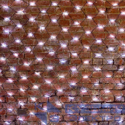 Гирлянда светодиодная "Сеть" 2х4м 560LED бел. 50Вт 220-240В IP67 провод каучук черн. Neon-Night 217-135