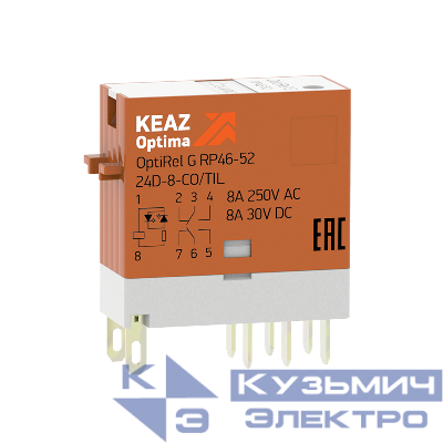 Реле промежуточное OptiRel G RP46-52-110D-8-CO-S/TIL КЭАЗ 281057
