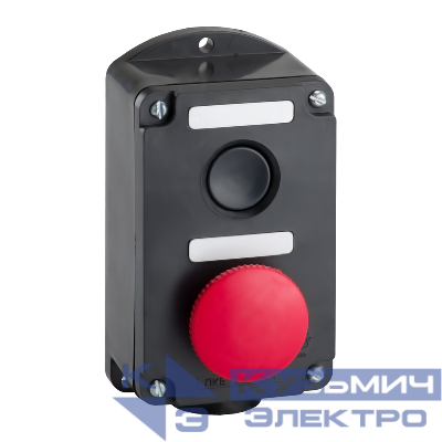 Пост кнопочный ПКЕ-212 2 У3 IP40 красн. гриб КЭАЗ 150749