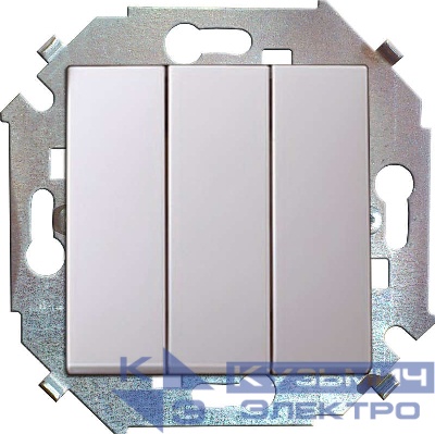 Выключатель 3-кл. СП Simon 15 16А IP20 винтов. зажим механизм бел. Simon 1591391-030