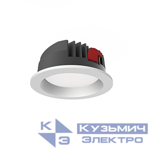 Светильник светодиодный DL-PRO 183х80 35Вт 4000К IP65 круглый встраив. (монтаж. отв. 160-175мм) VARTON V1-R0-00557-10000-6503540