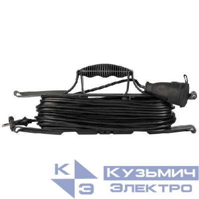 Удлинитель-шнур на рамке 1х20м без заземл. ПВС 2х0.75 GREEN LINE FR-6-20m Эра Б0065100