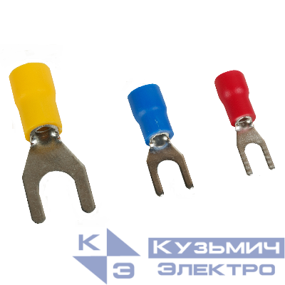 Наконечник вилочный НВИ OptiKit T-V-PVC-5.5-6 (уп.100шт) КЭАЗ 278063