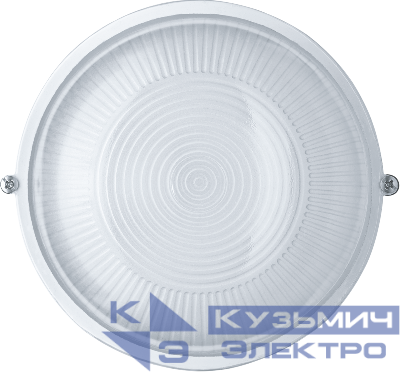 Светильник ЛОН 94 802 NBL-R1-60-E27/WH 1х60Вт E27 IP54 (аналог НПБ 1301 бел. круг 60Вт) Navigator 94802