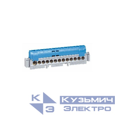 Клеммник 1х(6-25)+21х(1.5х16) син. Leg 004846