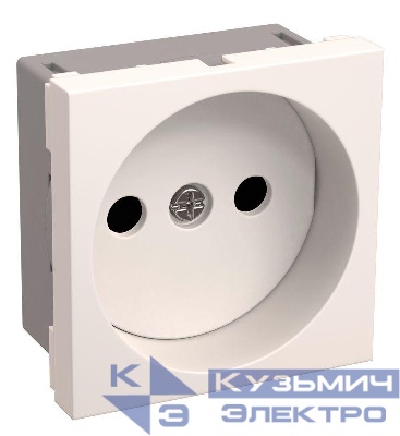 Розетка 1-м 2мод. РКС-20-20-П-К 10А IP20 45х45 без заземл. бел. PRIMER IEK CKK-40D-RSB2-K01-K
