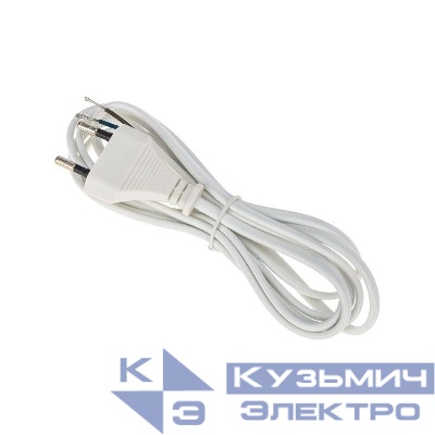 Шнур сетевой 1.8м ШВВП 2х0.75 бел. Rexant 11-1147
