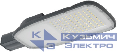 Светильник светодиодный ДКУ 1004-200Ш 5000К IP65 уличный консольный сер. IEK LDKU1-1004-200-5000-K03