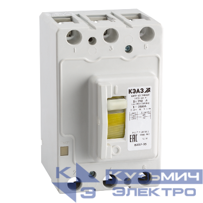Выключатель автоматический 3п 25А 250Im 10кА ВА57-35-340016 690AC УХЛ3 КЭАЗ 350840