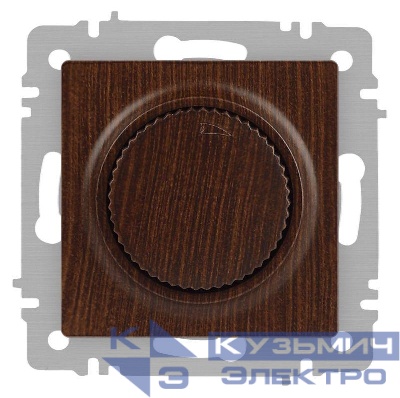 Светорегулятор поворотный СП Accent 6-401-10 600Вт 230В IP20 венге Intro Б0063687