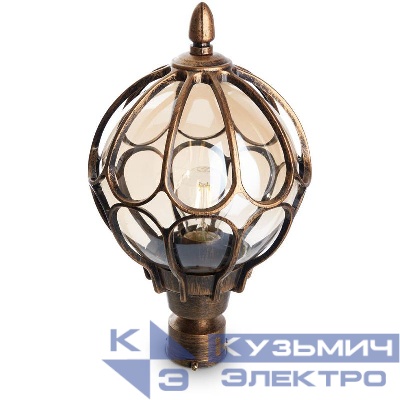 Светильник PL3803 60Вт E27 IP44 230В садово-парковый черн. зол. FERON 11360