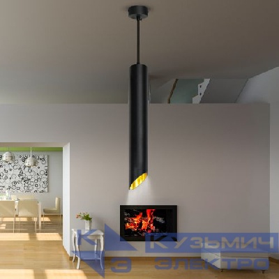 Светильник подвесной (подвес) PL 17 BK MR16/GU10 потолочный цилиндр черн. ЭРА Б0055579