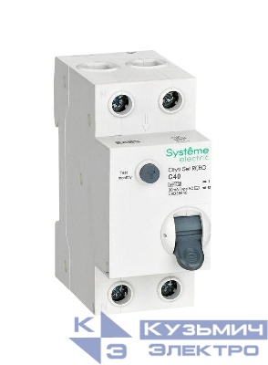 Выключатель автоматический дифференциального тока City9 Set (АВДТ) 1P+N C 40А 6кА 30мА Тип-AС 230В SE C9D36640