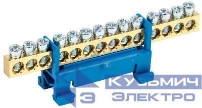 Шина нулевая на DIN-изол. "Стойка" ШНИ 6х9-14-С-С IEK YNN10-69-14P-K07