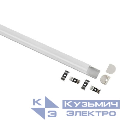 Комплект с накладным анодированным профилем 2420 24х20мм 2м Эра Б0062861