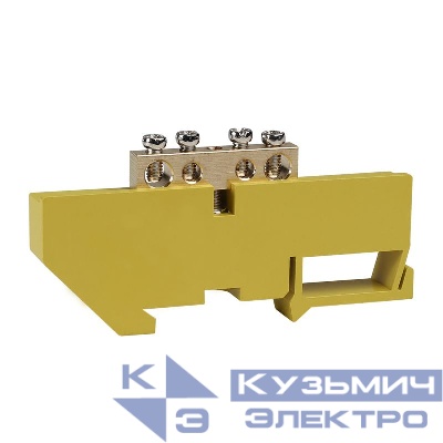 Шина нулевая с изолятором OptiKit BB-D-PE-DIN-4-6х9 желт. КЭАЗ 277853