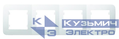 Рамка 4-м Lillium N бел. MAKEL 55039