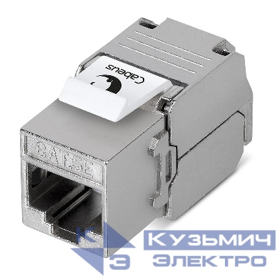Вставка Keystone Jack RJ45 (8P8C) 180град. кат.5E экранир. без инструмента Toolless Cabeus 7965c