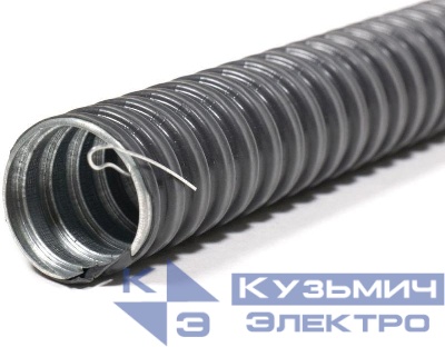 Металлорукав в ПВХ изоляции РЗ-ЦПнг-38 с протяжкой (уп.20м) ГОФРОМАТИК zeta44709