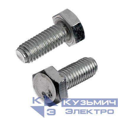 Болт с шестигранной головкой М8х20 DIN 933 класс прочн. 8.8 оцинк. (коробка) (уп.50шт) Tech-Krep/Zitar 105207