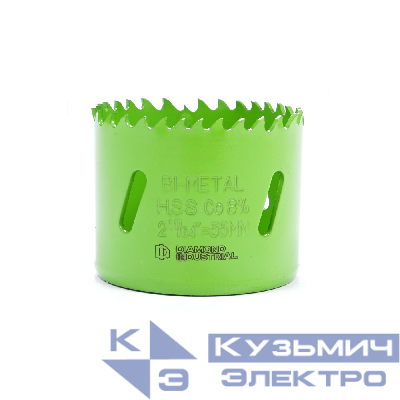 Diamond Industrial Коронка биметаллическая проф. 55 мм BIM HSS-Co 8% Diamond Industrial 0