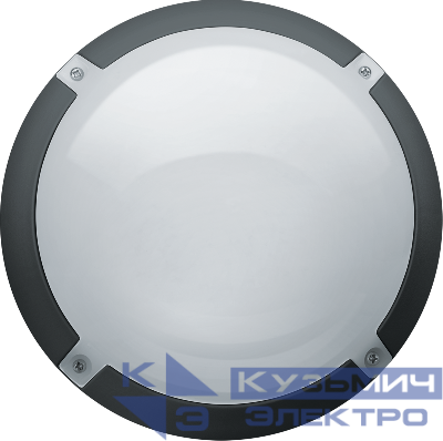 Светильник светодиодный 94 831 NBL-PR1-8-4K-BL-IP65-LED 8Вт 4000К IP65 700лм ЖКХ поликарбонат круг черн. (аналог НПП) Navigator 94831