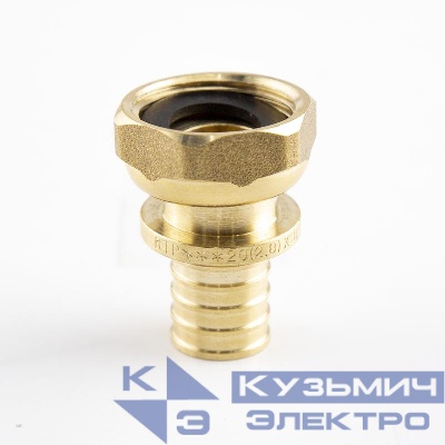 Муфта с накидной гайкой аксиальная латунь 16х3/4дюйм жел. RTP 34791