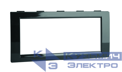 Рамка 4мод. универс. под Brava/VIVA/45х45 черн. DKC F00013B