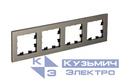 Рамка 4-м AtlasDesign Nature метал. латунь SE ATN312204