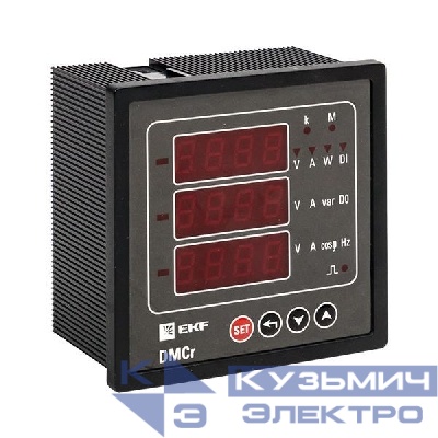 Прибор измерительный цифровой комбинир. DMCr с интерфейсом RS-485 на панель 96x96 (квадратный вырез) PROxima EKF DMC-963r