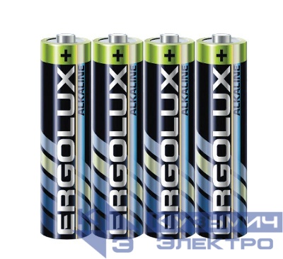 Элемент питания AAA/LR03 1.5В Alkaline SR4 (блист.4шт) Ergolux 14281