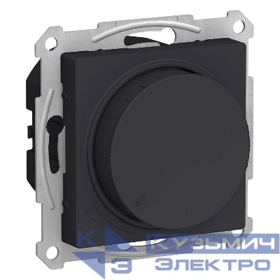 Светорегулятор поворотно-нажимной AtlasDesign 400Вт механизм карбон SE ATN001023