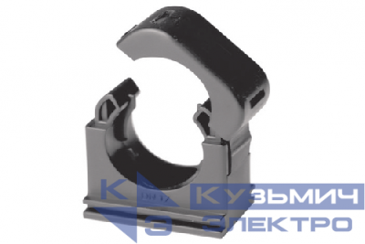 Держатель для труб (клипса) d48мм с крышкой полиамид черн. DKC PASW48N