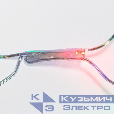 Гирлянда светодиодная "Сеть" 1.5х1.5м 150LED мультиколор 12Вт 220-240В IP20 с контроллером 8 режимов провод ПВХ прозр. Neon-Night 215-129