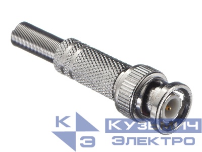 Коннектор BNC под винт с пружиной, цинк NETKO Optima