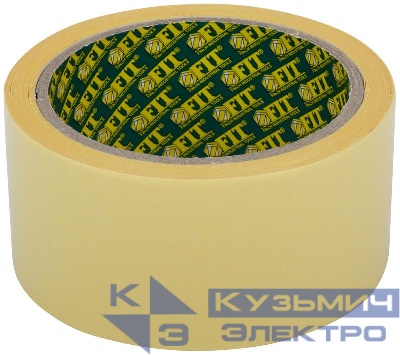 Лента-скотч клейкая двусторонняя 48ммх10м FIT 11810