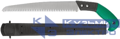 Ножовка садовая с ножнами крупный зуб 5 TPI 3D заточка 300мм FIT 40595