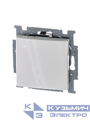 Переключатель перекрестный 1-кл. 1п СП Basic 10А IP20 с клавишей механизм альп. бел. ABB 2CKA001012A2145