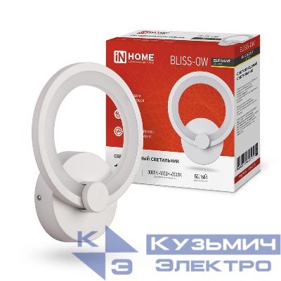 Светильник светодиодный ELEGANT BLISSAR-W 15Вт 230В 3000-6500К 1050лм STEP COLOR бел. IN HOME 4690612043159