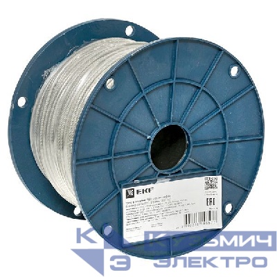 Трос в оплетке ПВХ 2/3мм (уп.200м) EKF to-2.3