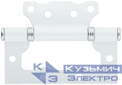 Петля дверная универс. ПНУ-100 без врезки полимер бел. 66301