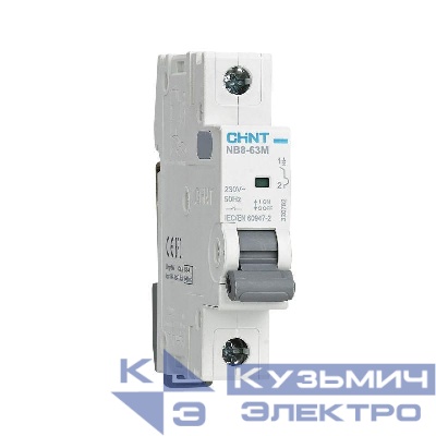 Выключатель автоматический NB8-63M 1п 20А 12In (D) (R) CHINT 320790