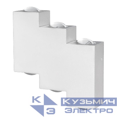 Светильник светодиодный DH110 6х1Вт 3000К 600лм уличный бел. FERON 48314