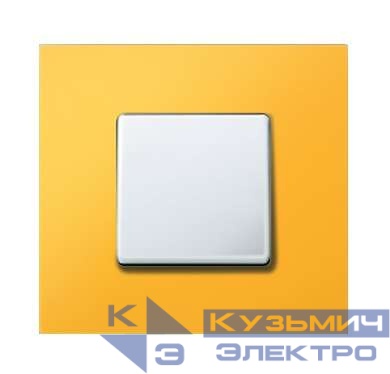 Рамка 1-м Simon27 Play арктик желт. Simon 2700617-081