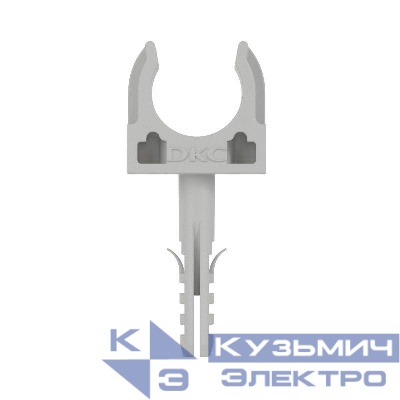 Держатель для труб (клипса) d16мм с защелкой и дюбелем DKC 51316