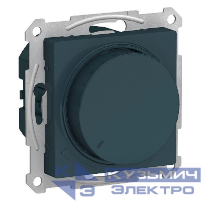 Светорегулятор поворотно-нажимной AtlasDesign 400Вт механизм изумруд SE ATN000823